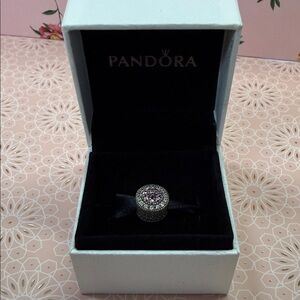 Pandora purple floral charm